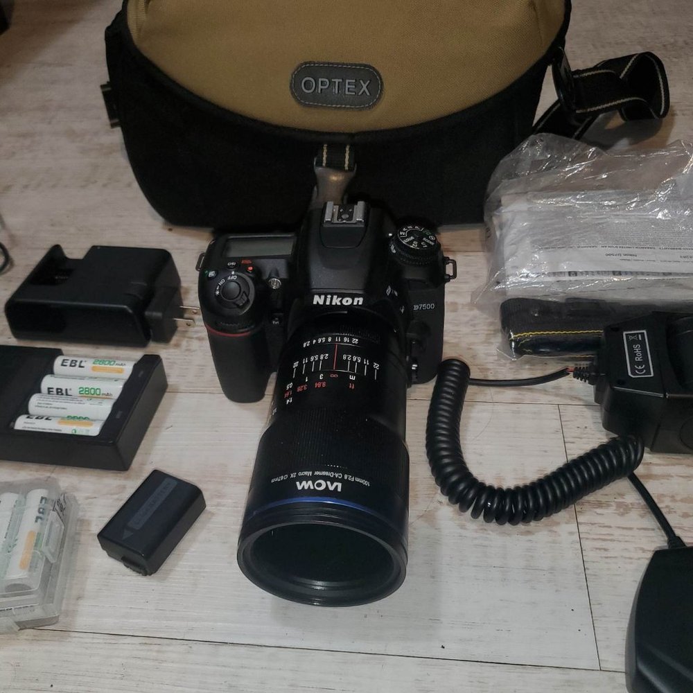 Nikon d7500 DSLR set up